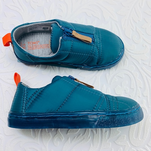 Toms toddler stellar blue quilted shoes size 9 - Picture 1 of 5